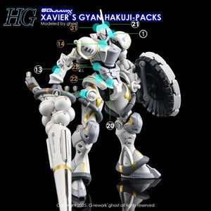 G-Rework Water Decal For HGGQX Xavier's Gyan Hakuji Packs - A-Z Toy Hobby