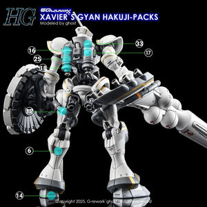 G-Rework Water Decal For HGGQX Xavier's Gyan Hakuji Packs - A-Z Toy Hobby