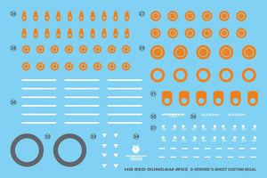 G-Rework Water Decal For HGGQX Red Gundam - A-Z Toy Hobby