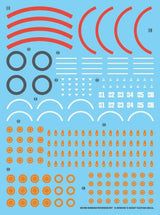 G-Rework Water Decal For HGGQX Red Gundam Expansion Set