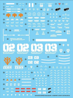 G-Rework Water Decal For HG Rick Dom (GQ) - A-Z Toy Hobby