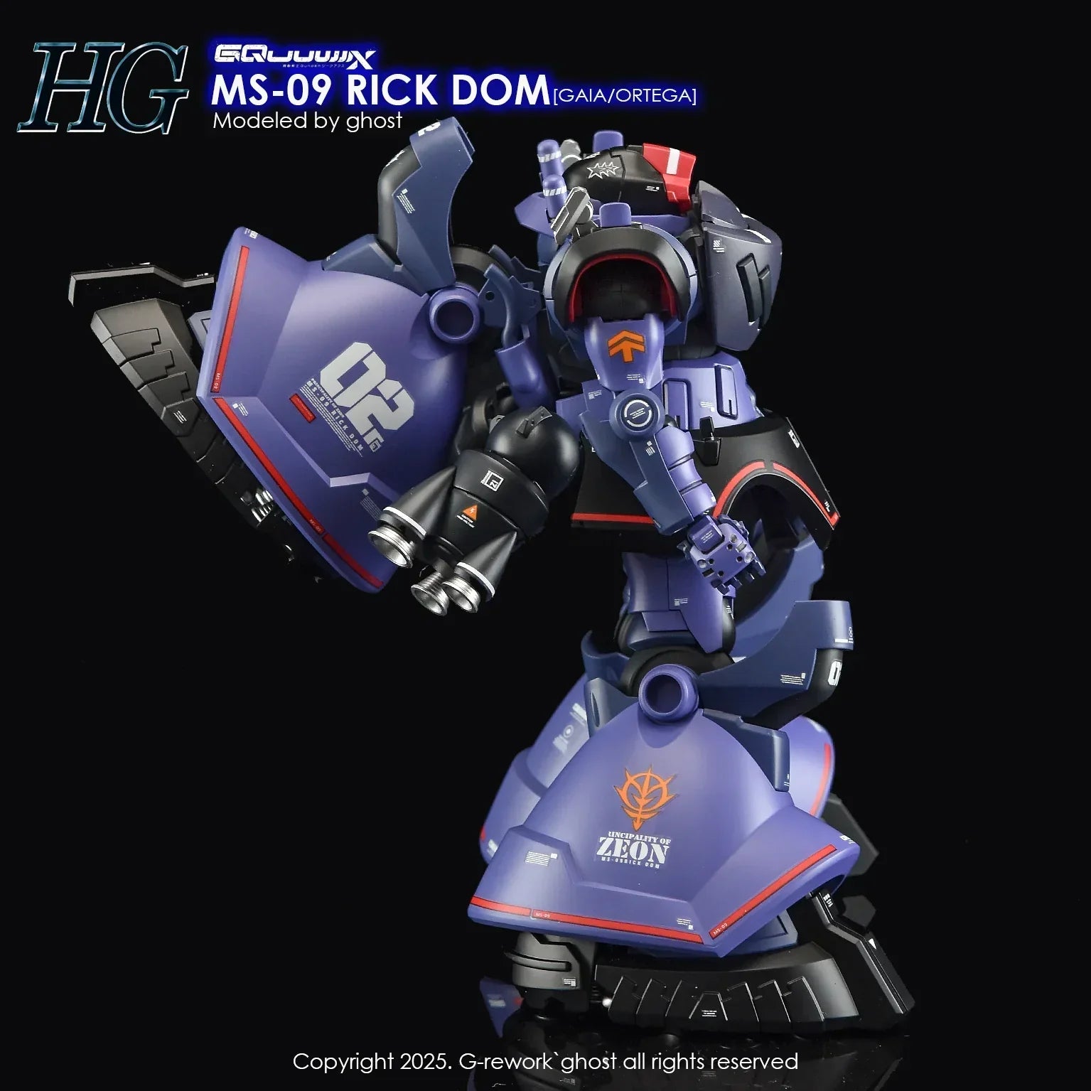 G-Rework Water Decal For HG Rick Dom (GQ) - A-Z Toy Hobby