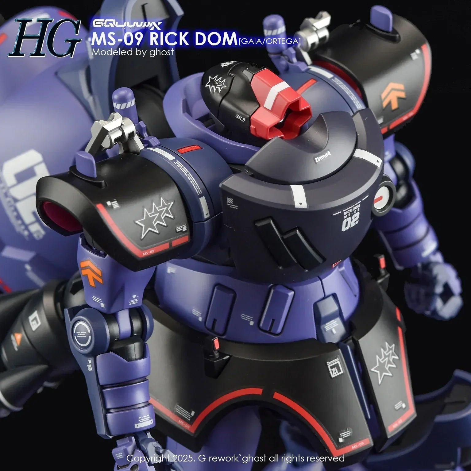 G-Rework Water Decal For HG Rick Dom (GQ) - A-Z Toy Hobby