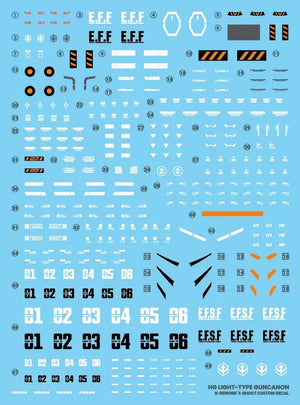 G-Rework Water Decal For HGGQX Light-Type Guncannon - A-Z Toy Hobby