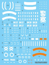 G-Rework Water Decal For HG Police Zaku - A-Z Toy Hobby