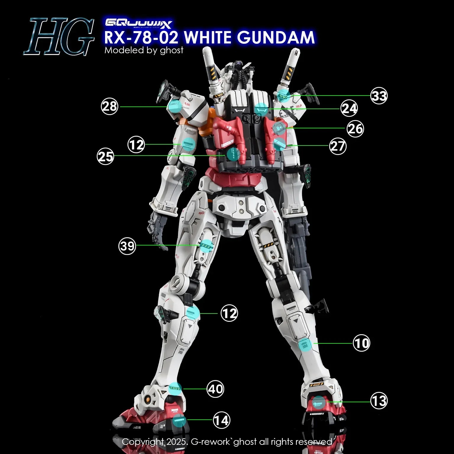 G-REWORK 新作 リクエスト HG 白いガンダム G-Rework Water Decal For HG White Gundam – A-Z Toy Hobby