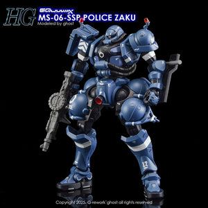 G-Rework Water Decal For HG Police Zaku - A-Z Toy Hobby