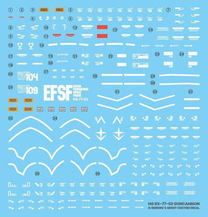 G-Rework Water Decal For HG Guncannon (Cucuruz Doan's) - A-Z Toy Hobby