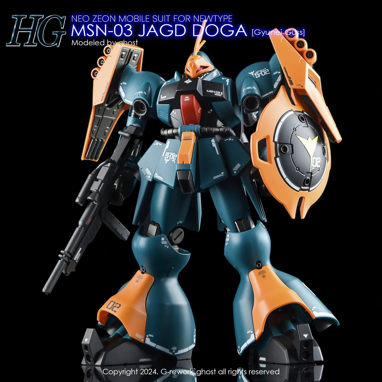 G-Rework Water Decal For HG Jagd Doga Gyunei Guss Custom - A-Z Toy Hobby