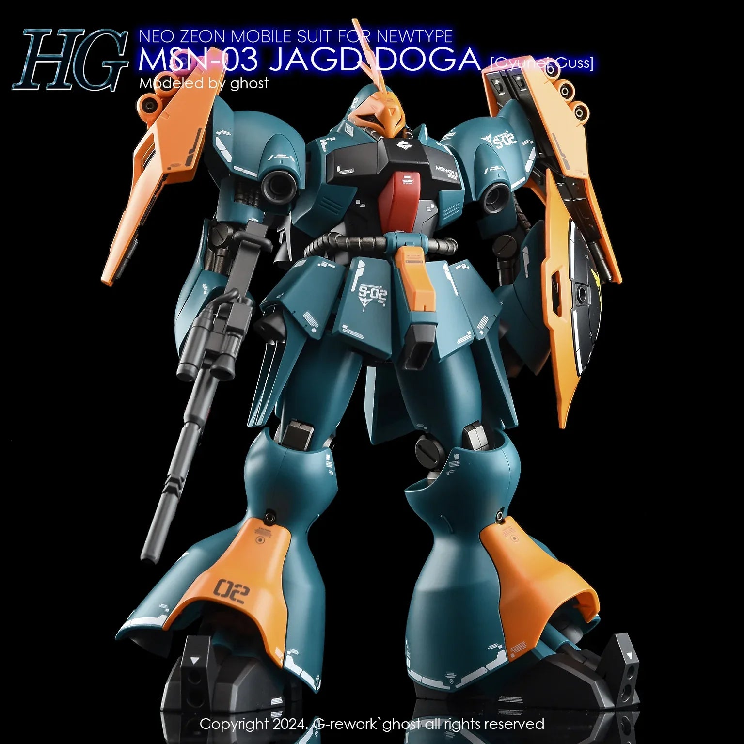 G-Rework Water Decal For HG Jagd Doga Gyunei Guss Custom - A-Z Toy Hobby