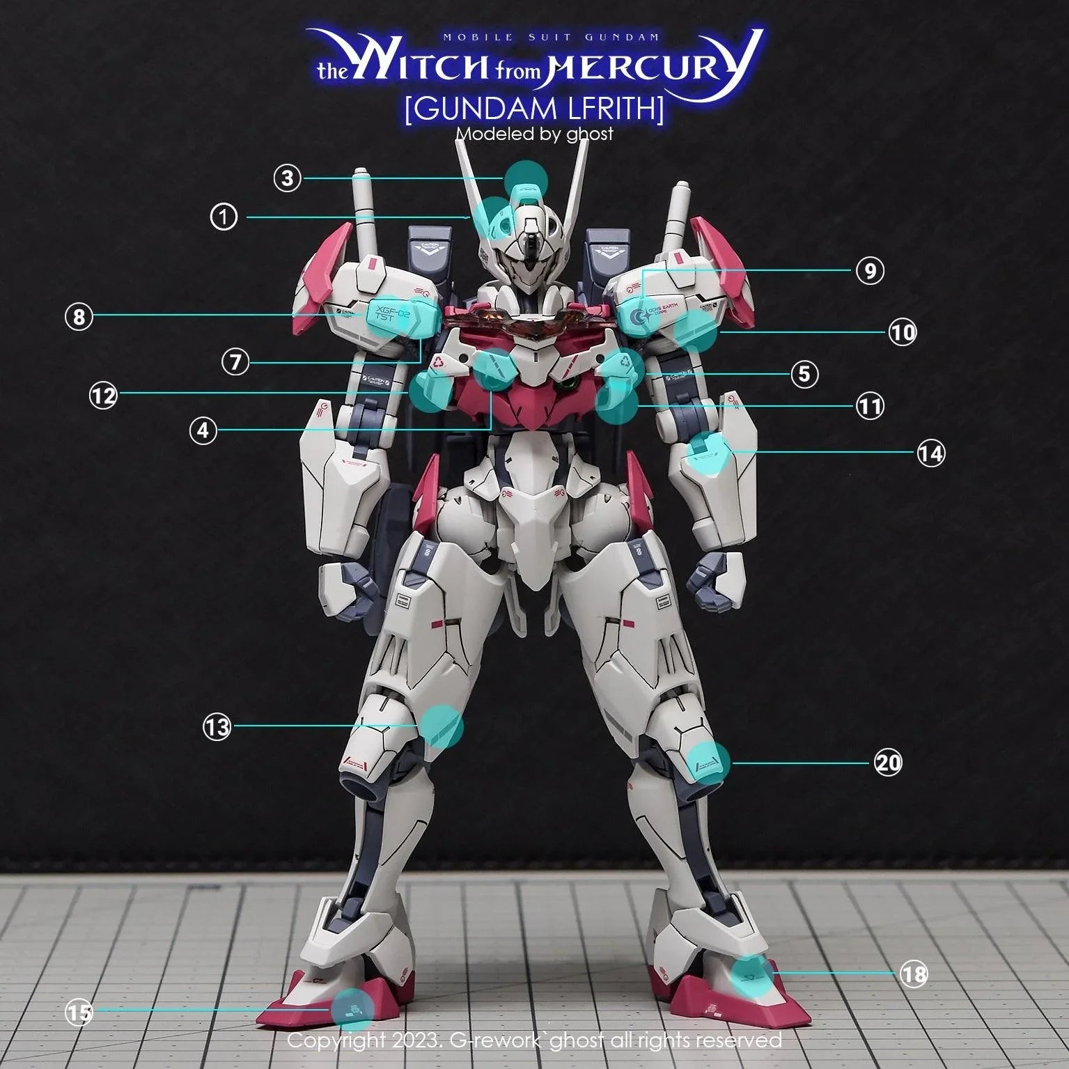G-Rework Water Decal For HG Lfrith - A-Z Toy Hobby