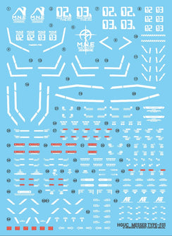 G-Rework Water Decal For HG Messer Type F-01