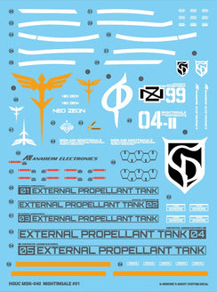 G-Rework Water Decal For HG Nightingale