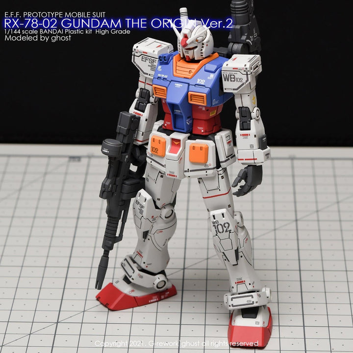 G-Rework Water Decal For HG RX-78-2 The Origin - A-Z Toy Hobby