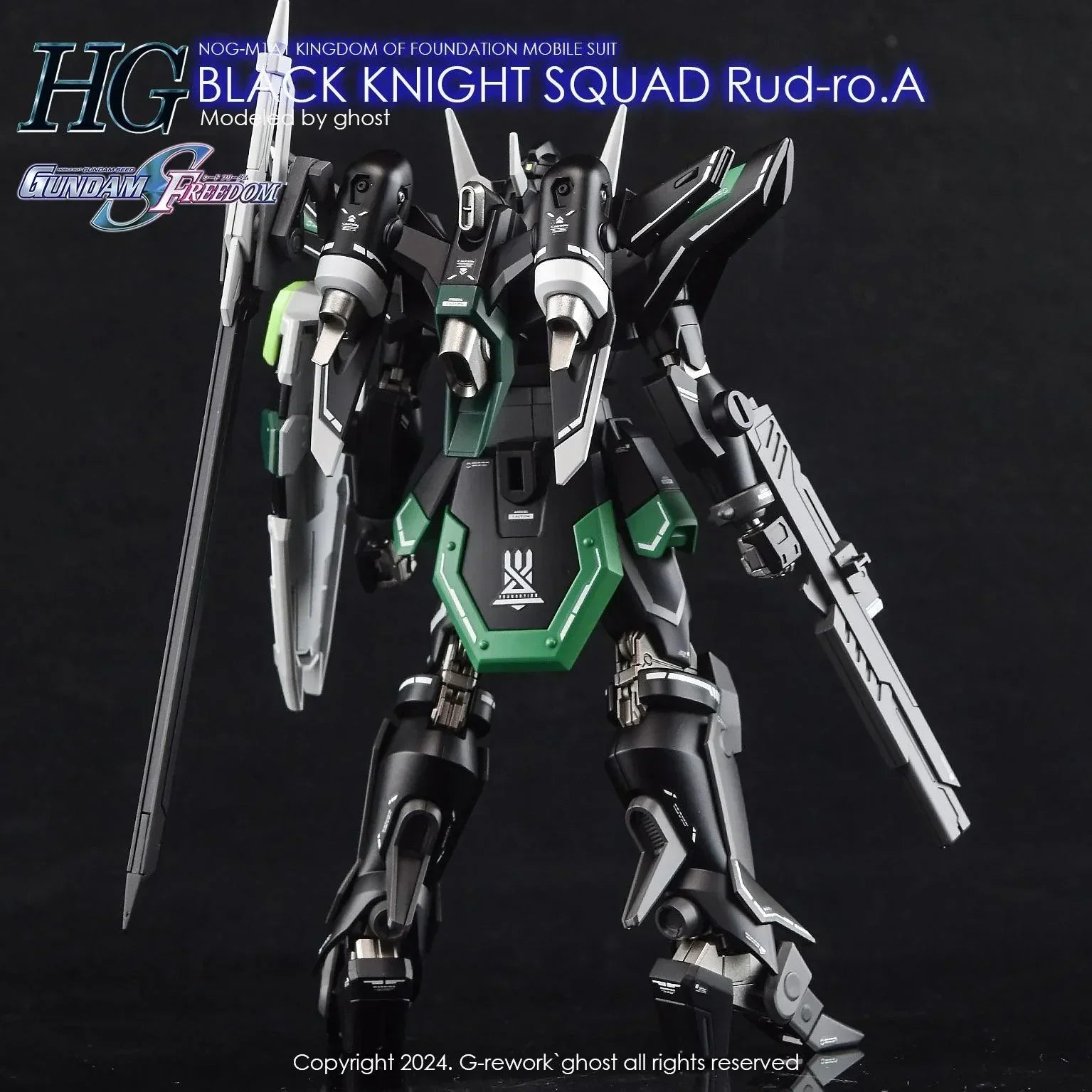 G-Rework Water Decal For HG Black Knight Squad Rud-ro.A - A-Z Toy Hobby