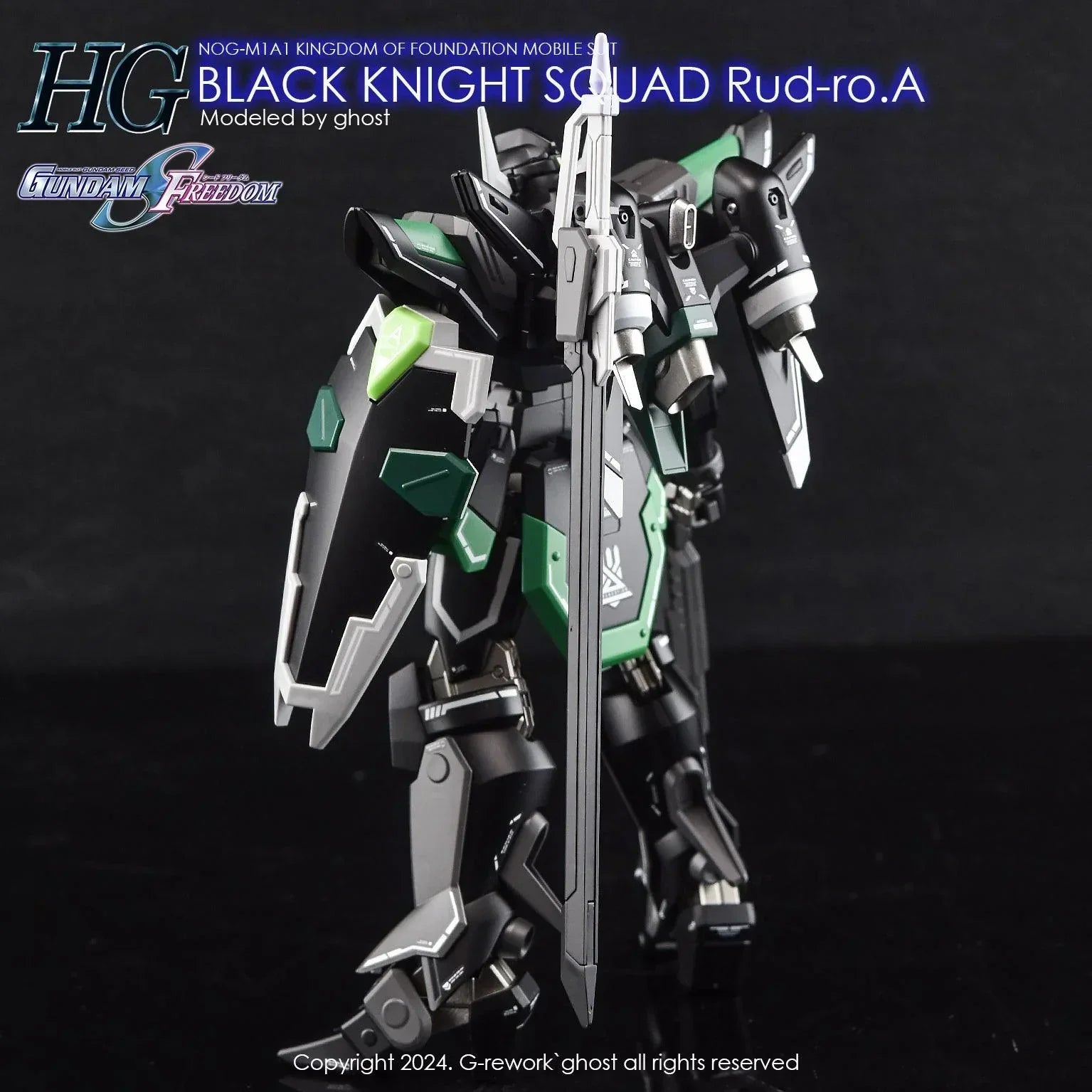 G-Rework Water Decal For HG Black Knight Squad Rud-ro.A - A-Z Toy Hobby