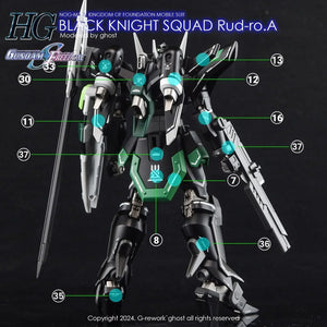 G-Rework Water Decal For HG Black Knight Squad Rud-ro.A - A-Z Toy Hobby