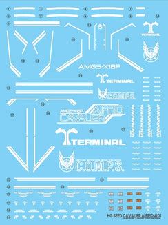 G-Rework Water Decal For HG Cavalier Aifrid - A-Z Toy Hobby