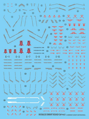 G-Rework Water Decal For HG Black Knight Cal-re.A - A-Z Toy Hobby