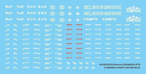 G-Rework Water Decal For HG Gelgoog Menace - A-Z Toy Hobby