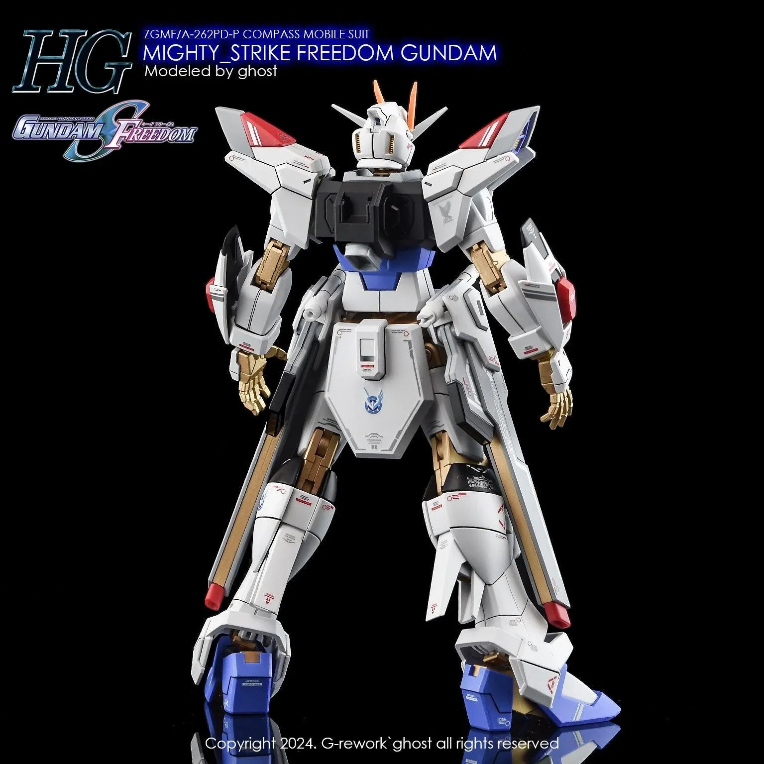 G-Rework Water Decal For HG Mighty Strike Freedom - A-Z Toy Hobby