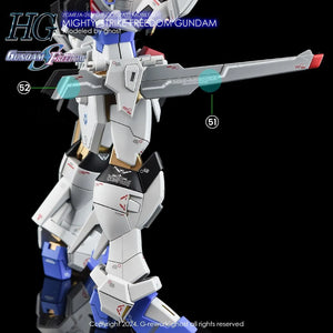 G-Rework Water Decal For HG Mighty Strike Freedom - A-Z Toy Hobby