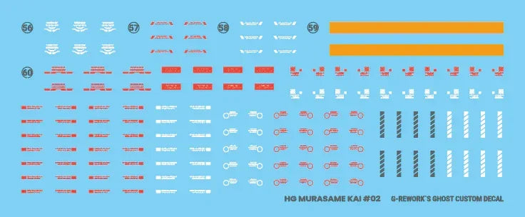 G-Rework Water Decal For HG Murasame Kai - A-Z Toy Hobby