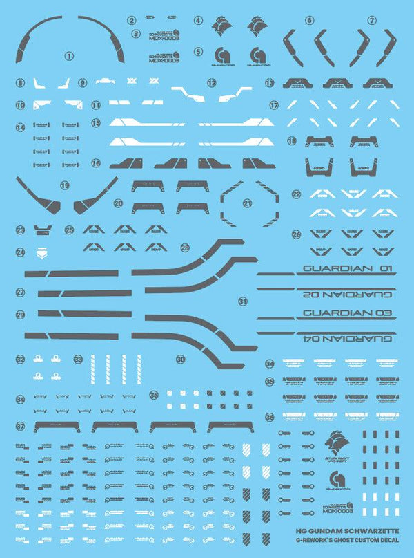 G-Rework Water Decal For HG Schwarzette - A-Z Toy Hobby