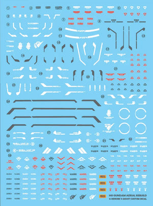 G-Rework Water Decal For HG Aerial Rebuild - A-Z Toy Hobby
