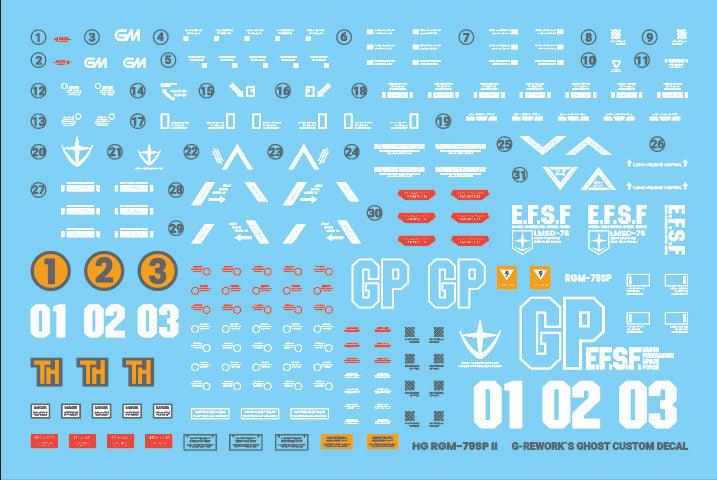 G-Rework Water Decal For HG GM Sniper II - A-Z Toy Hobby