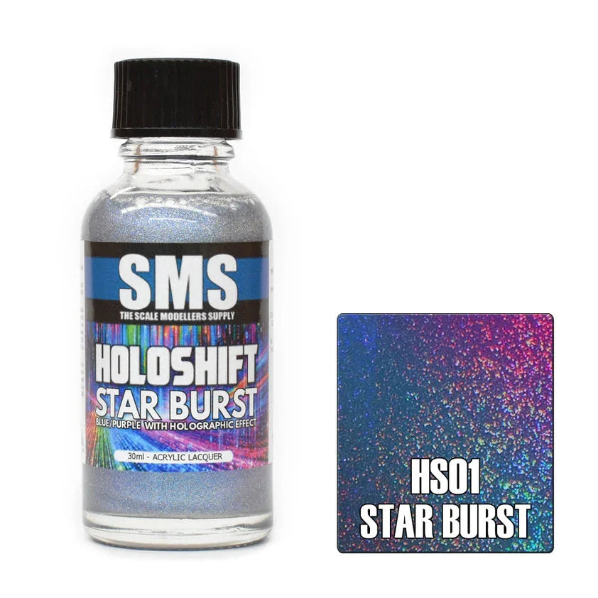 SMS HS01 Holoshift Star Burst (Blue/Purple/Holo) Paint 30ml - A-Z Toy Hobby