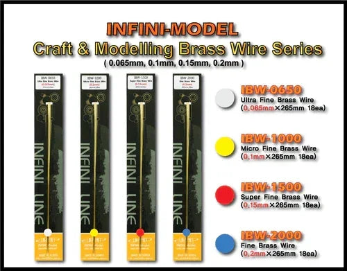 Infini Model Micro Fine Brass Wire 0.1mm IBW-1000 - A-Z Toy Hobby
