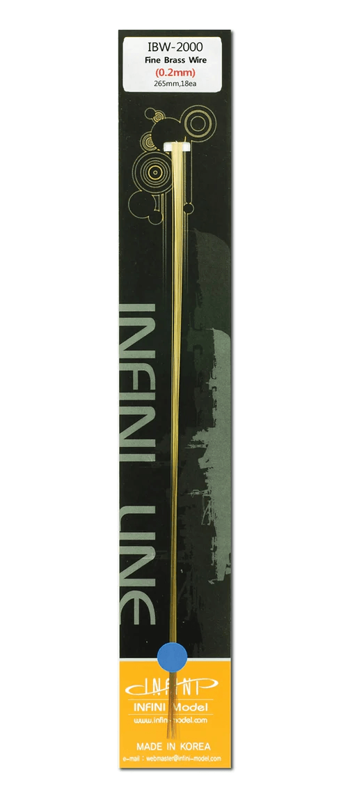Infini Model Fine Brass Wire 0.2mm IBW-2000 - A-Z Toy Hobby
