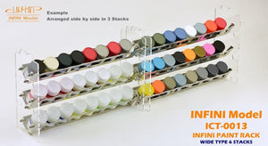 Infini Model Paint Rack Wide 6 Stacks ICT-0013 - A-Z Toy Hobby
