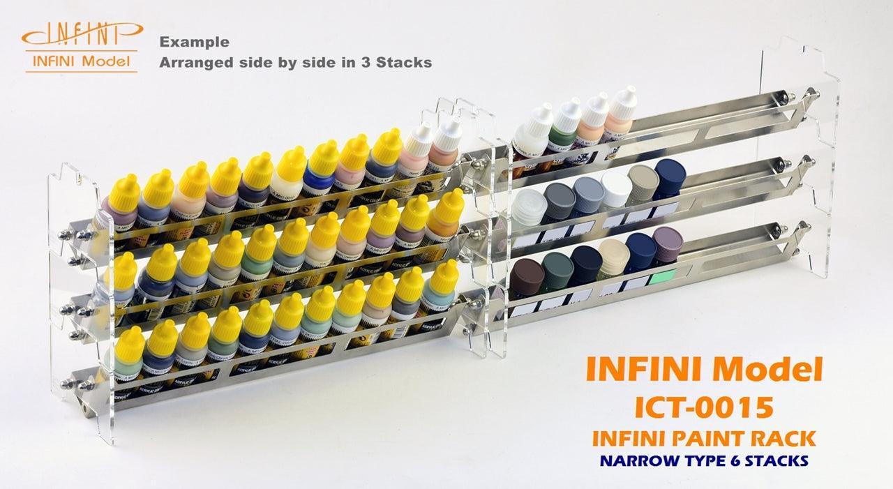 Infini Model Paint Rack Narrow 6 Stacks ICT-0015 - A-Z Toy Hobby
