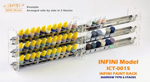 Infini Model Paint Rack Narrow 6 Stacks ICT-0015 - A-Z Toy Hobby