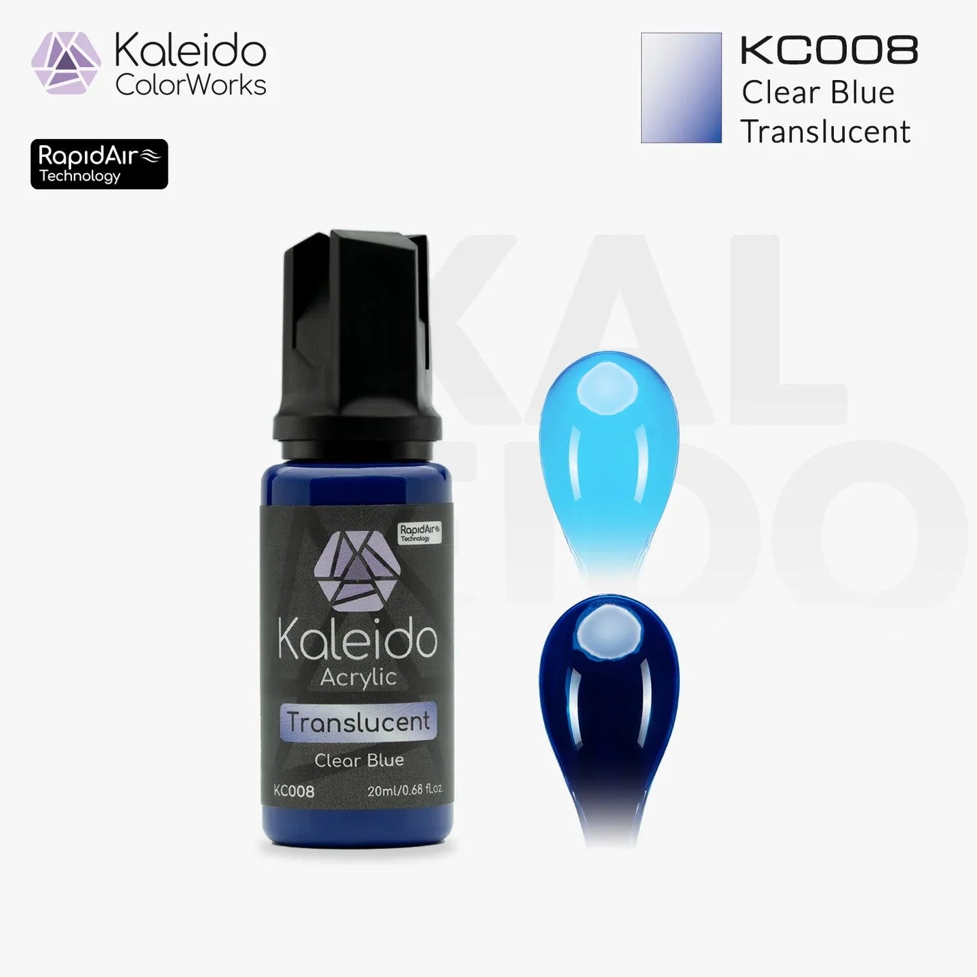 Kaleido KC008 Translucent Blue Acrylic Paint 20ml