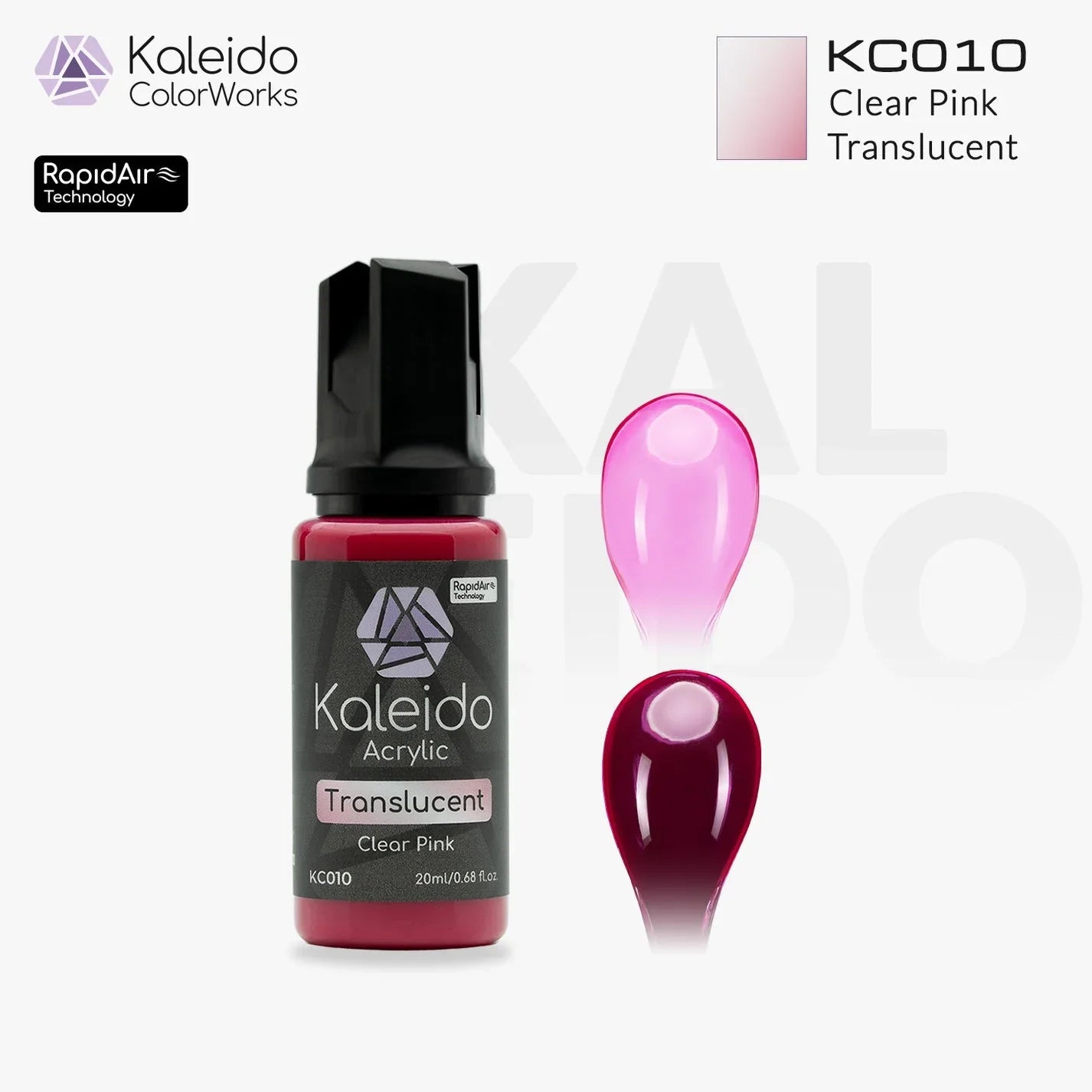 Kaleido KC010 Translucent Pink Acrylic Paint 20ml