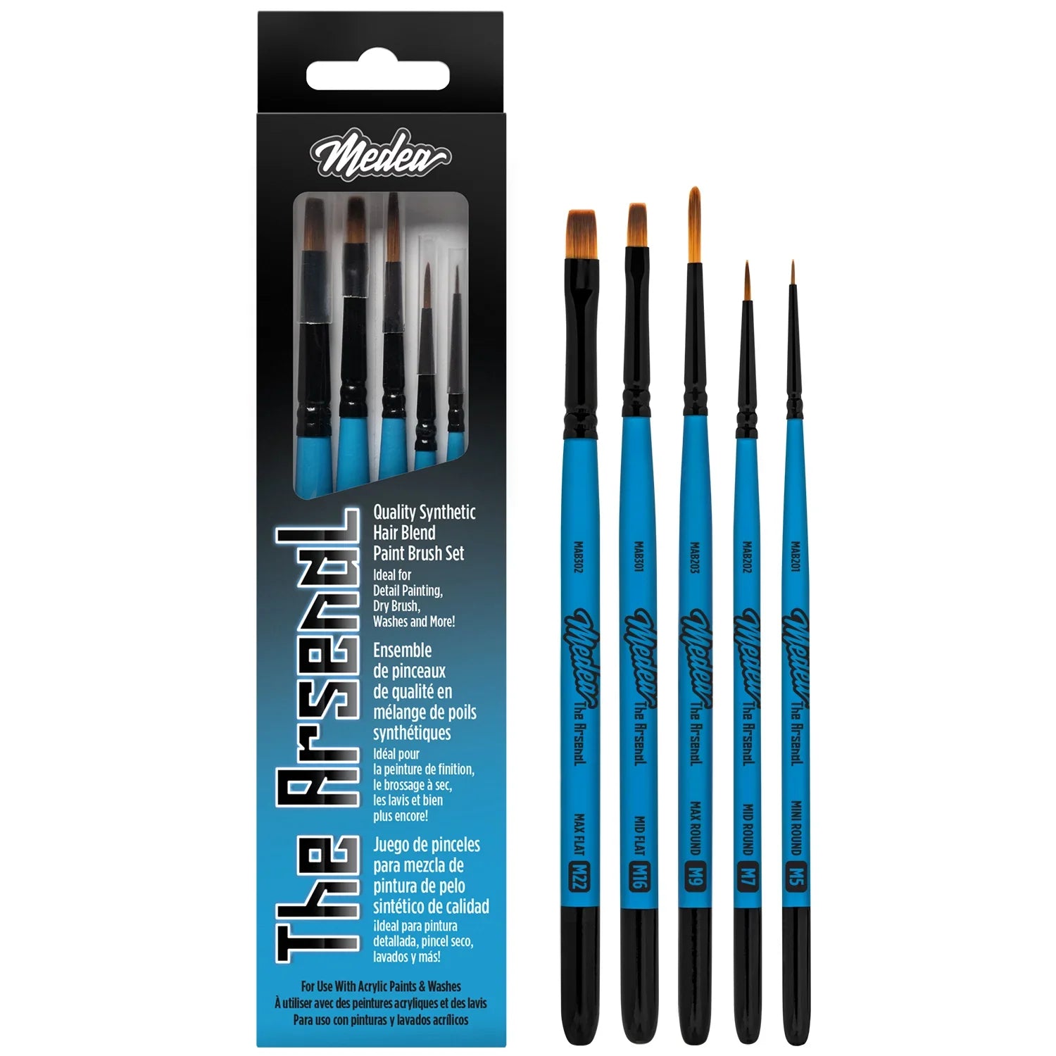 Iwata The Arsenal Paint Brush Set by Medea MAB101