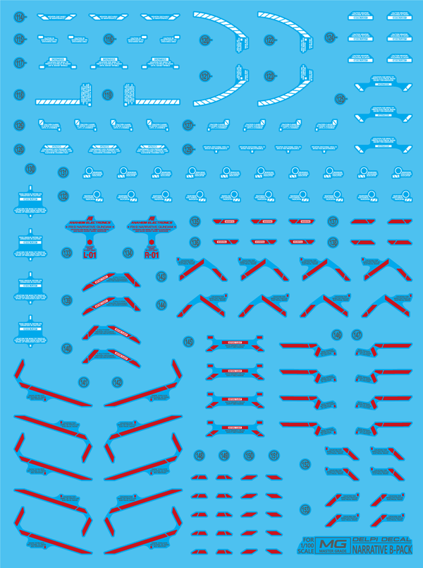 Delpi Water Decal For MG Narrative B-Packs