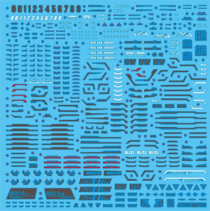 Delpi Water Decal For MG ReZEL Type-C Defenser A + B Unit - A-Z Toy Hobby