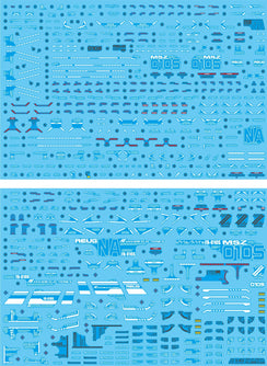 Delpi Water Decal For MG Full Armor ZZ Ver. Ka