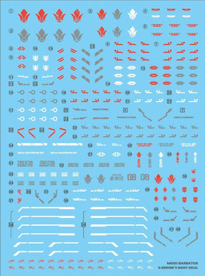 G-Rework Water Decal For MGSD Barbatos - A-Z Toy Hobby