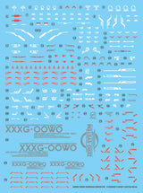 G-Rework Water Decal For MGSD Wing Zero - A-Z Toy Hobby