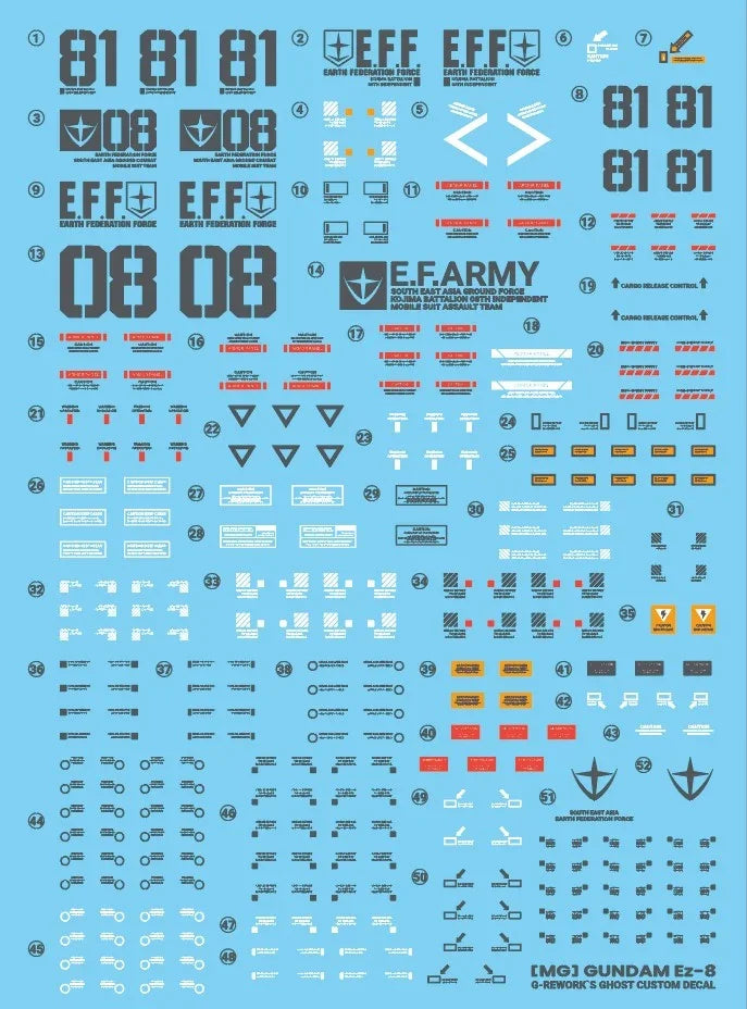 G-Rework Water Decal For MG EZ-8