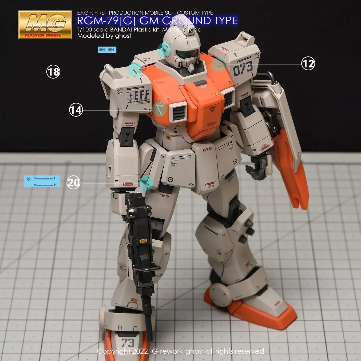 G-Rework Water Decal For MG GM Ground Type - A-Z Toy Hobby