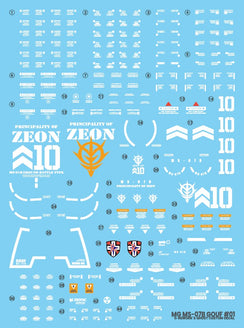 G-Rework Water Decal For MG Gouf 2.0