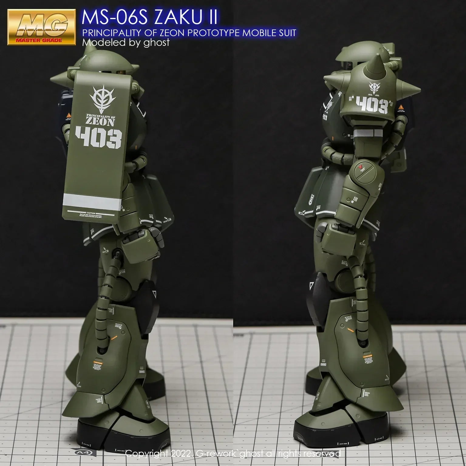 G-Rework Water Decal For MG Zaku II - A-Z Toy Hobby