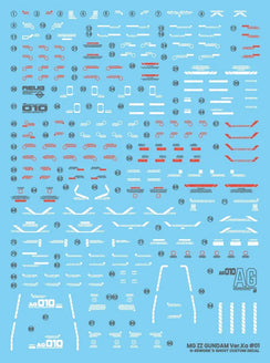 G-Rework Water Decal For MG ZZ Ver. Ka + Enhanced Expansion Parts - A-Z Toy Hobby