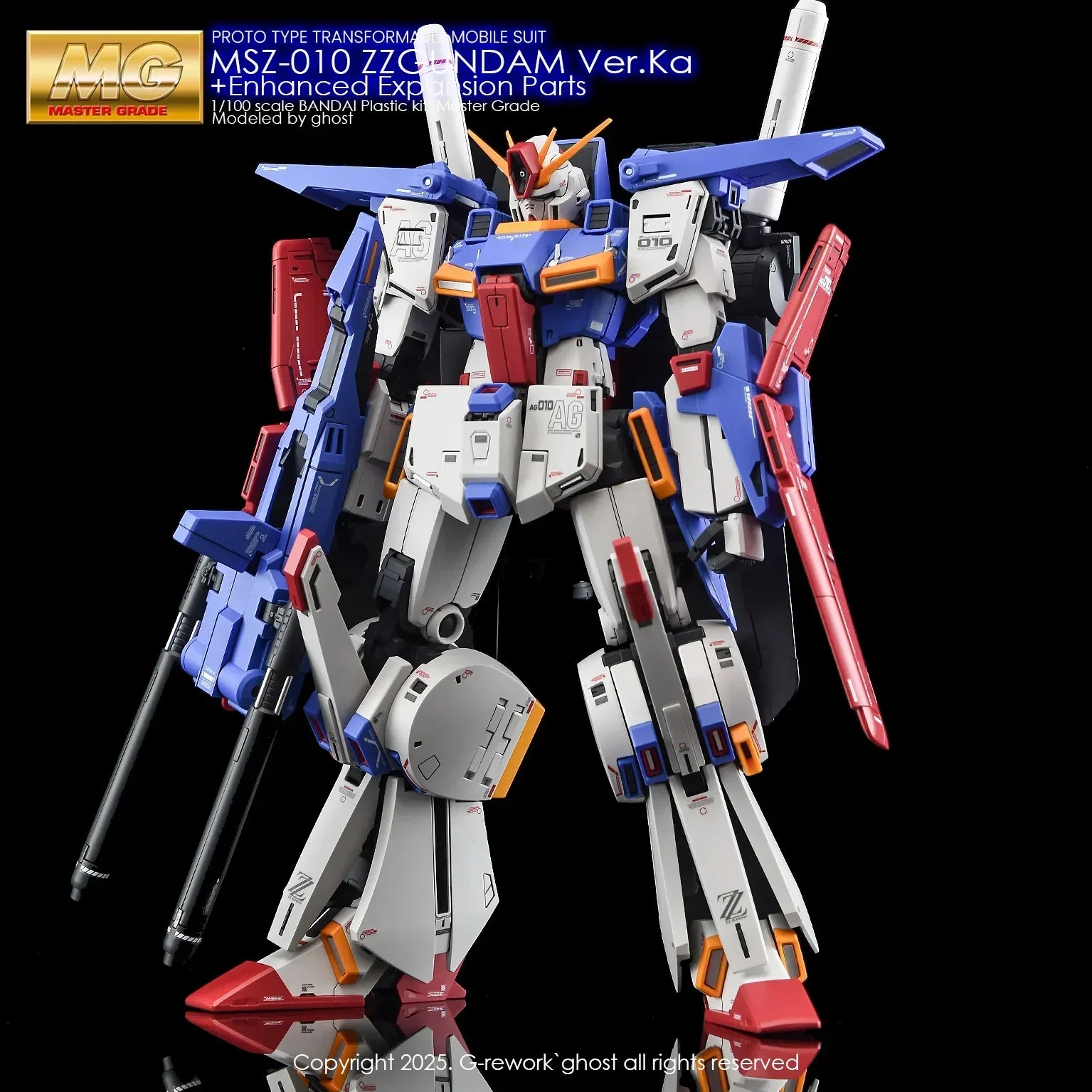 G-Rework Water Decal For MG ZZ Ver. Ka + Enhanced Expansion Parts